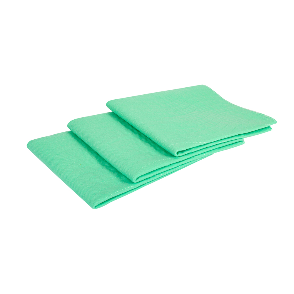 Bed protective washable brushed polyester underpad heavy absorbency reusable bedwetting incontinence pads