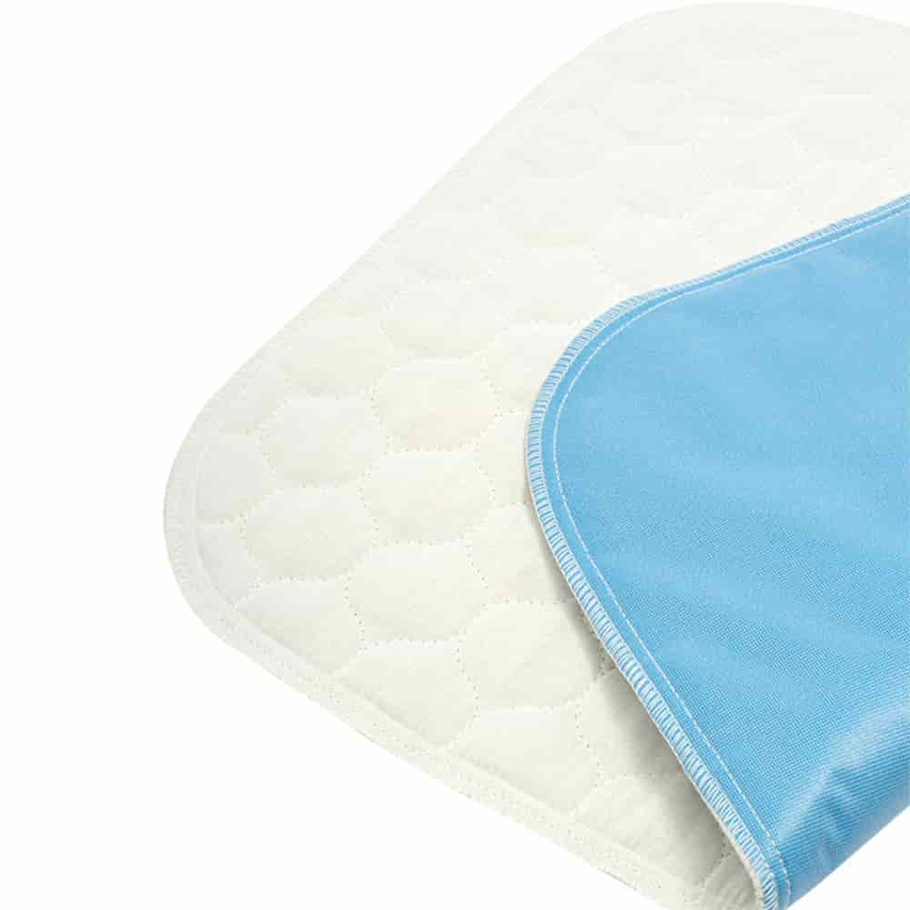 4-Layer 50% cotton ultra soft quilted 18 x 24 small size heavy absorbency underpad  machine washable underpad protection for elderly seniors